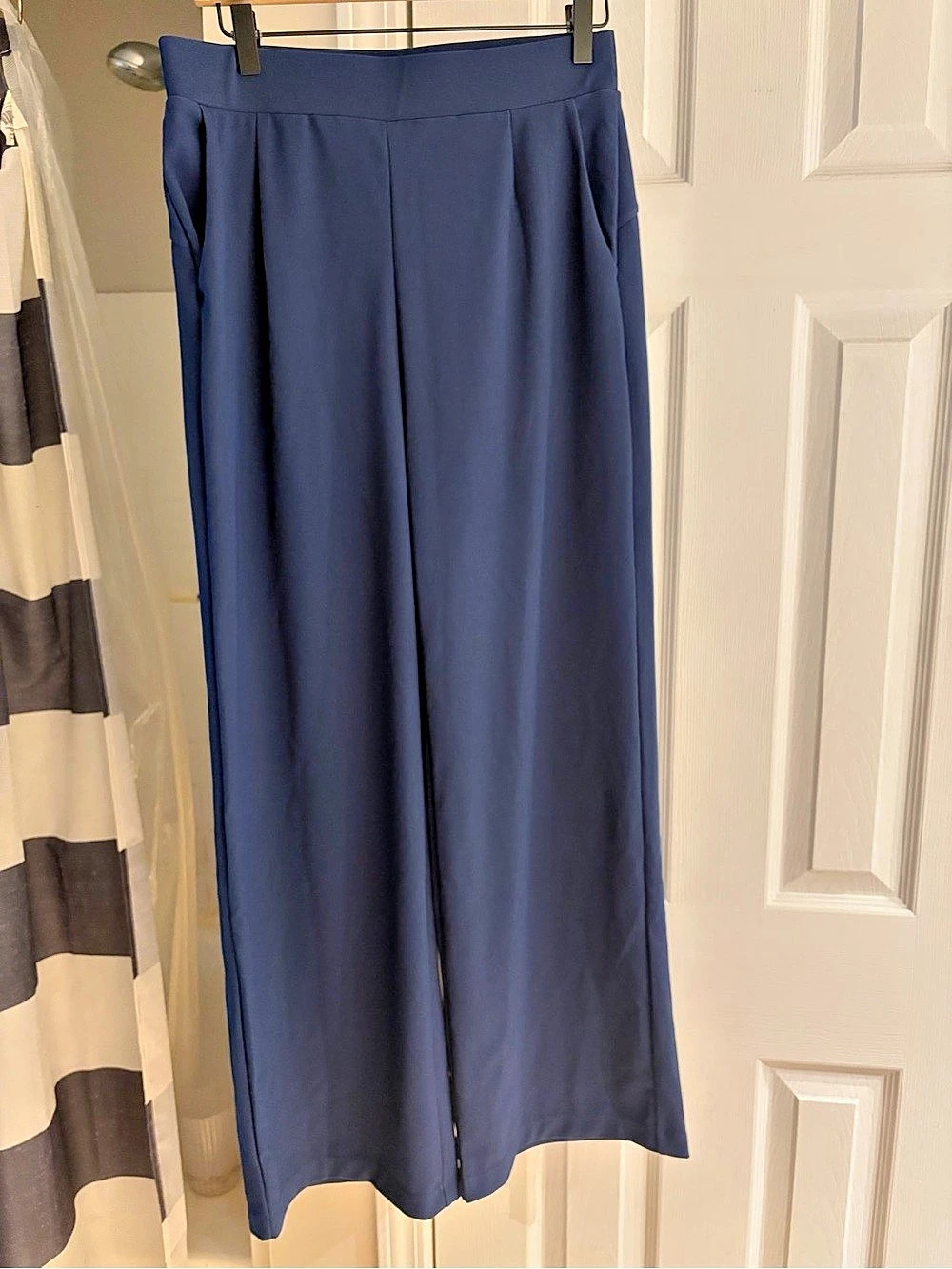 Halara Flex™ MicroWaffle™ Wide Leg Pants High Waist in Blue Size Medium NWT